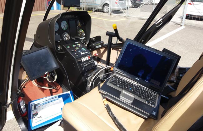 Vor dem Flug wird die LIDAR-Technologie sorgfältig installiert. (©BSF Swissphoto)